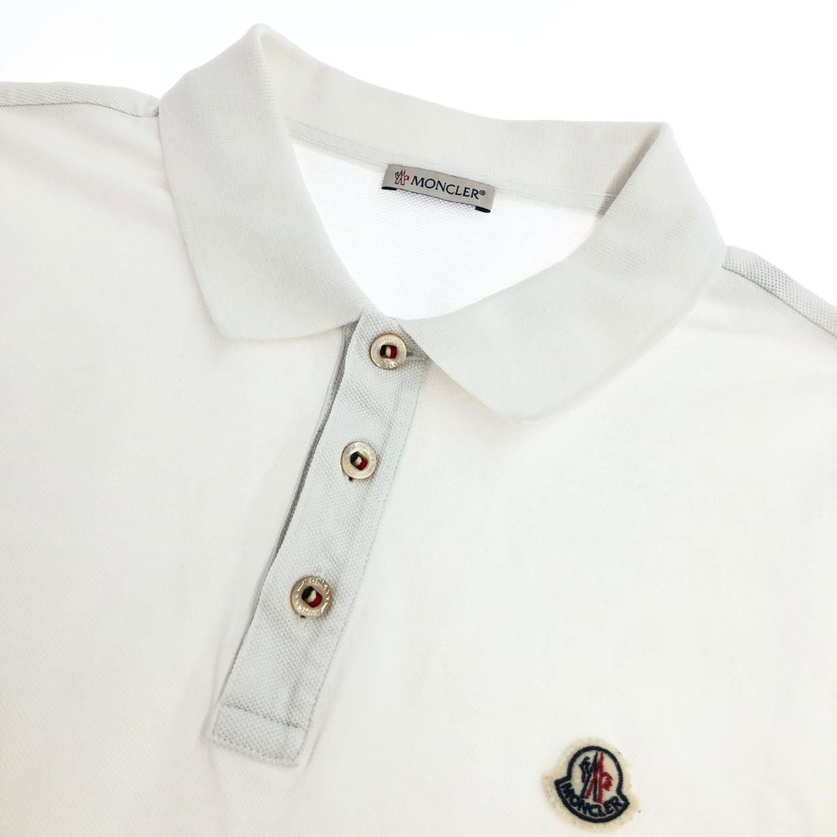MONCLER モンクレール 半袖ポロシャツ サイズ:XL MAGLIA POLO ホワイト 