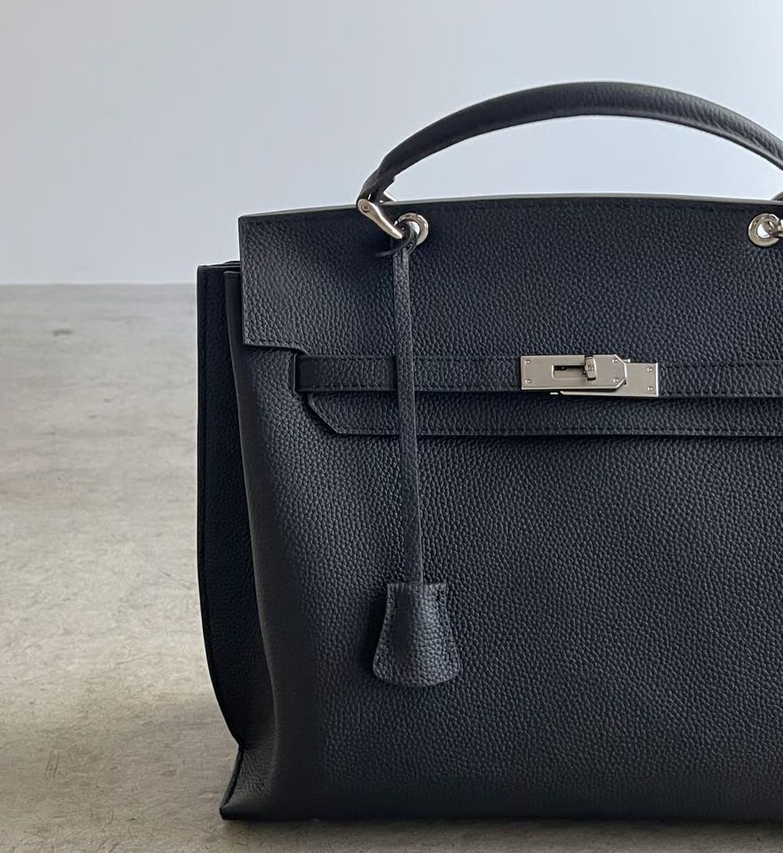 JISTORY SQUARE BELT HANDLE BAG ハンドバッグ 黒 通勤 ブラック