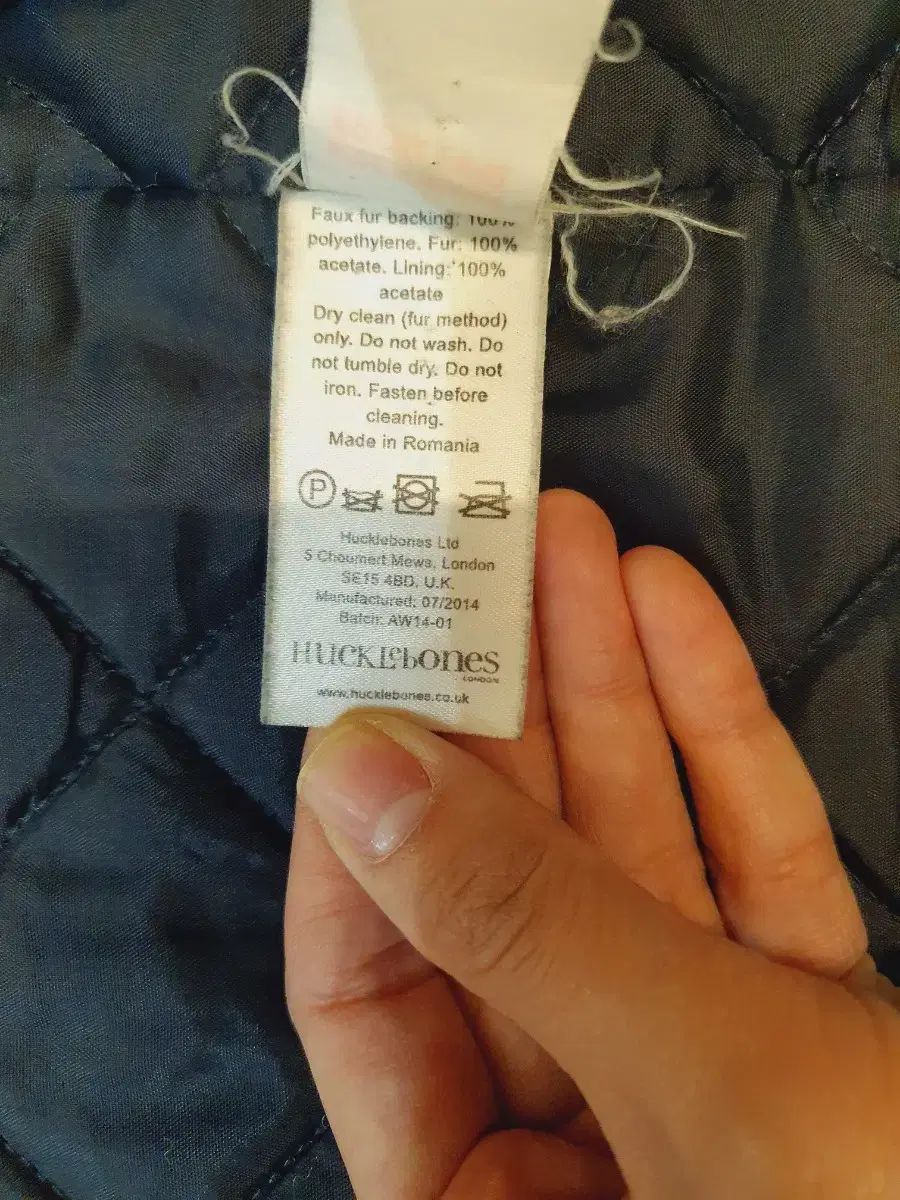 ハックルボーンズ ネイビー ファー コート 8Y - メルカリ 