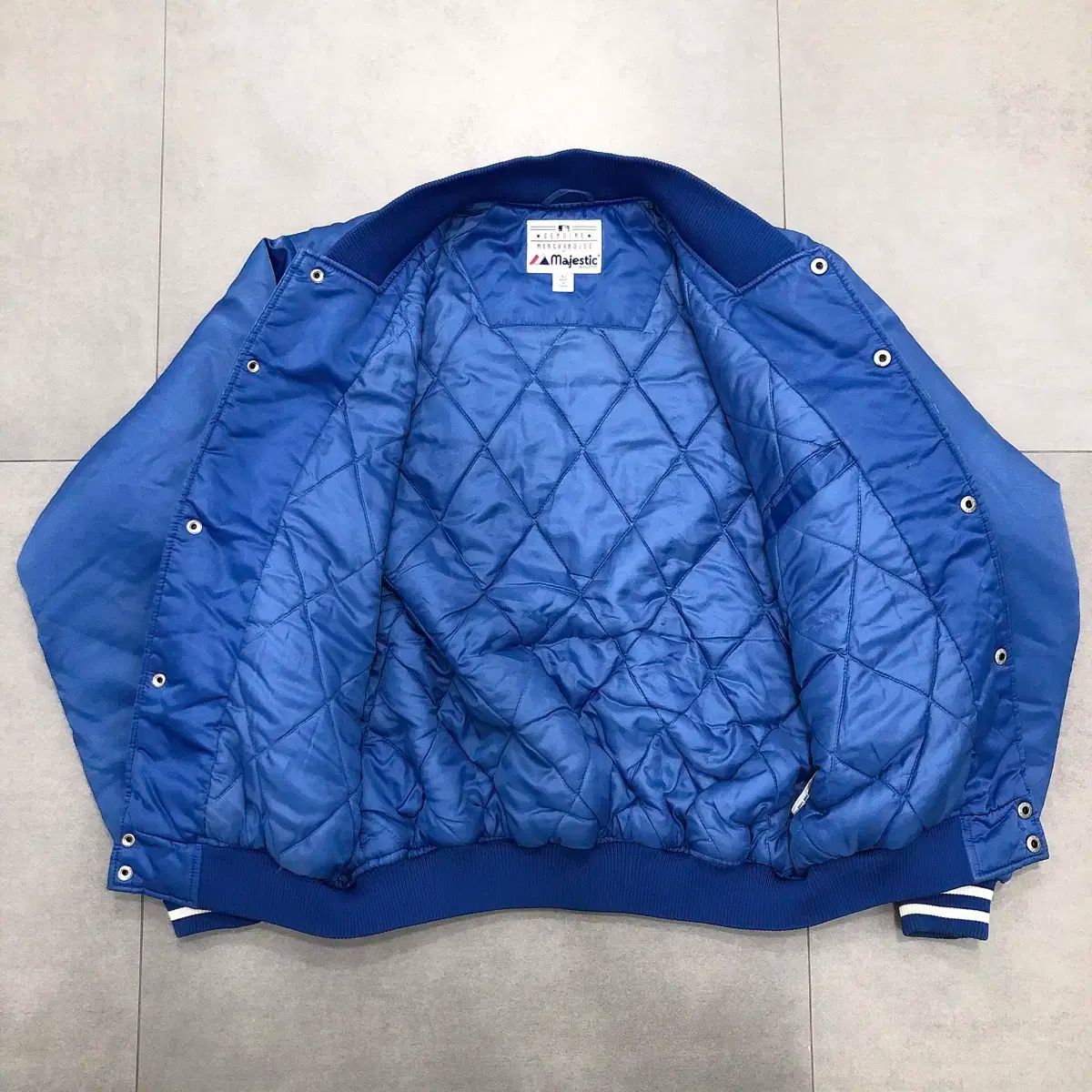 マジェスティック MLB ロサンゼルス ドジャース ジャケット スタジャン2XL