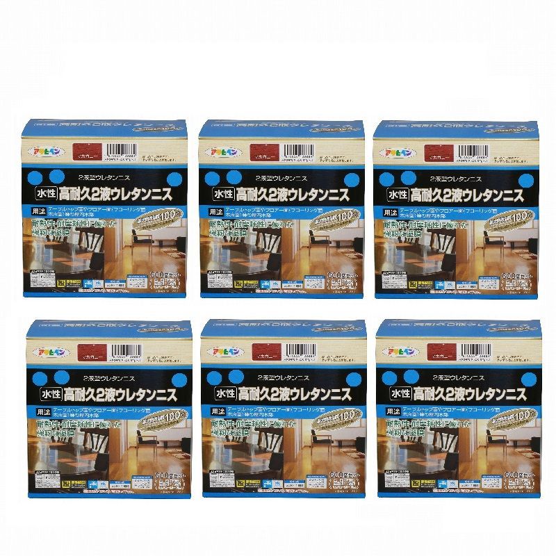 アサヒペン - 水性２液ウレタンニス - ６００Ｇセット - マホガニー 6缶セット【BT-45】 - バックティースショップ - メルカリ