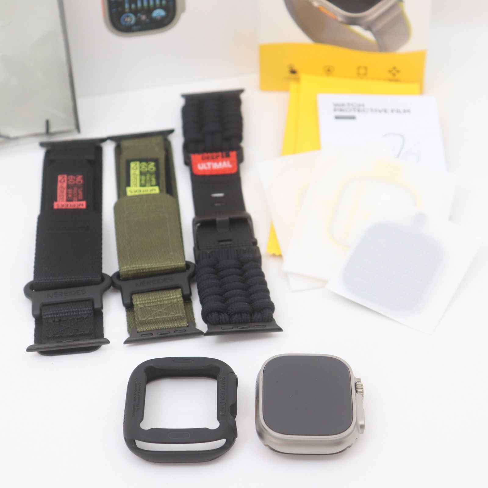 ITAY0U1E9ESN 美品 Apple Watch アップルウォッチ Ultra 2 ウルトラ 49mm チタニウム MREH3J/A バッテリー最大容量100％