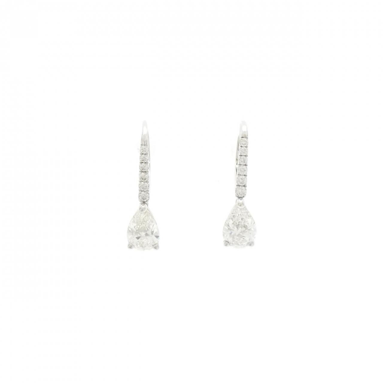 GRAFF 一粒ダイヤモンド ピアス グラフ ダイヤモンド ピアス 1.47CT E-F VVS2 GRAFF 一粒ダイヤモンド