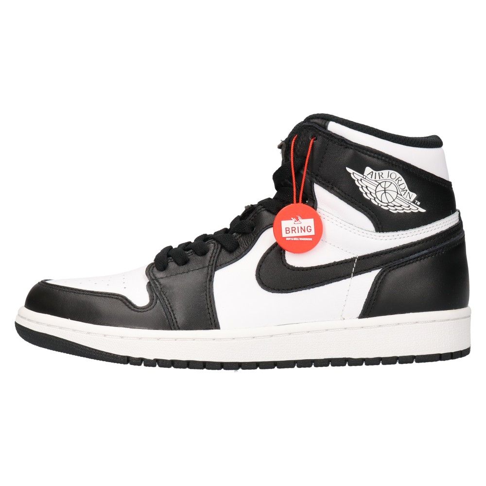 NIKE (ナイキ) AIR JORDAN 1 RETRO HIGH OG BLACK WHITE PANDA 555088-010  エアジョーダン1レトロブラックアンドホワイトハイカットスニーカー US9/27cm ホワイト/ブラック - メルカリ