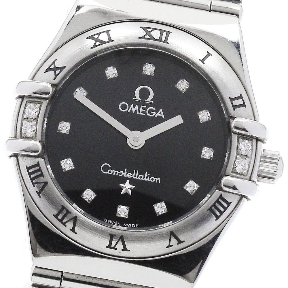 オメガ OMEGA 1566.56 コンステレーション 12Pダイヤ 4Pベゼルダイヤ クォーツ レディース_883286