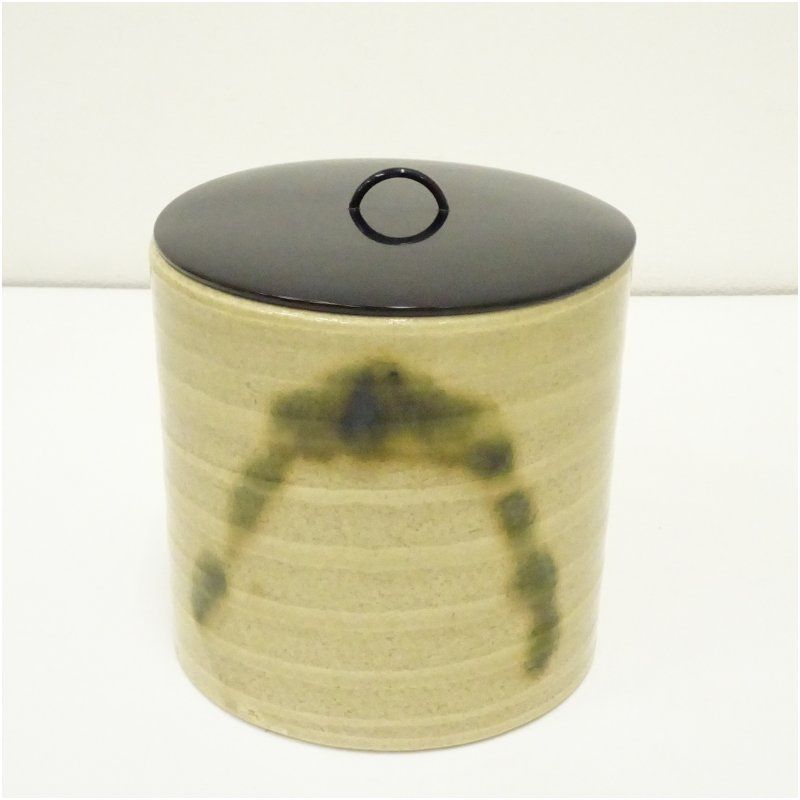 逢絢亭】茶道具 水指 唐津焼 朝鮮唐津 帆柱窯 中嶋紀文 共箱入り 磁州