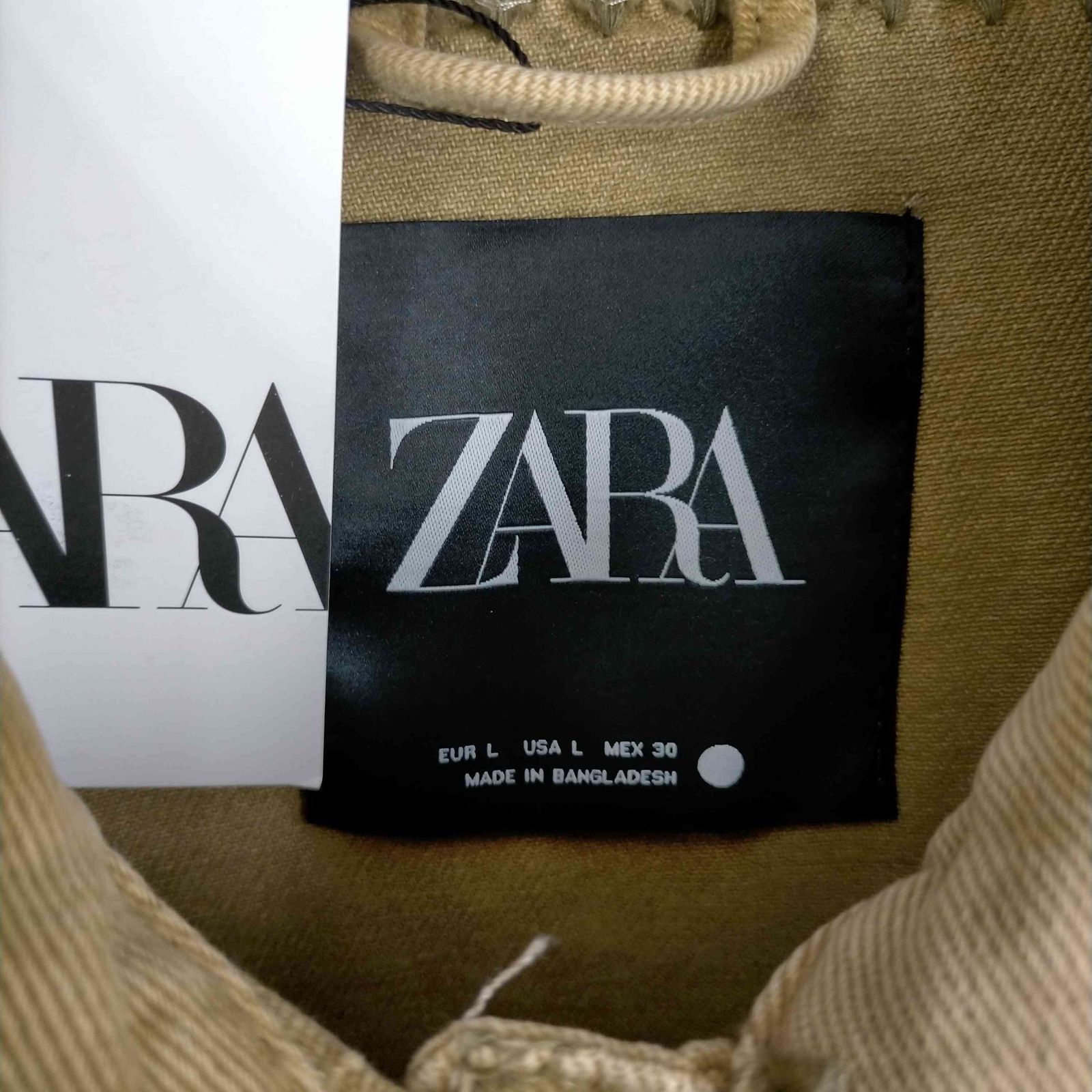 ザラ ZARA OVERSHIRT WITH TOPSTITCHING ステッチデザイン