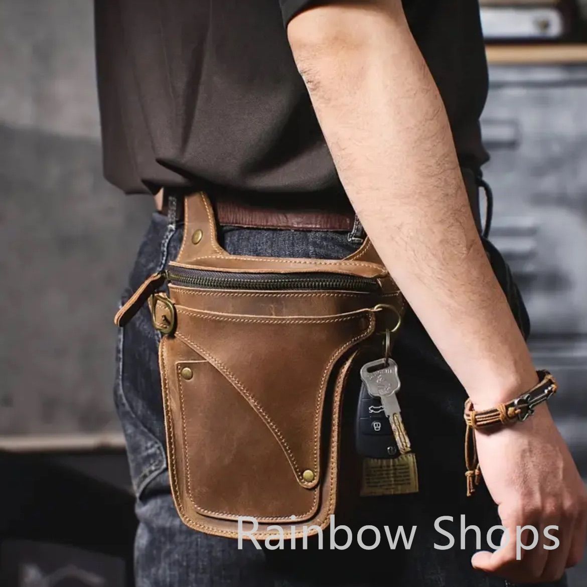 牛革ブラック、ハラコカウのシザーケース 牛革シザーケース ブラック