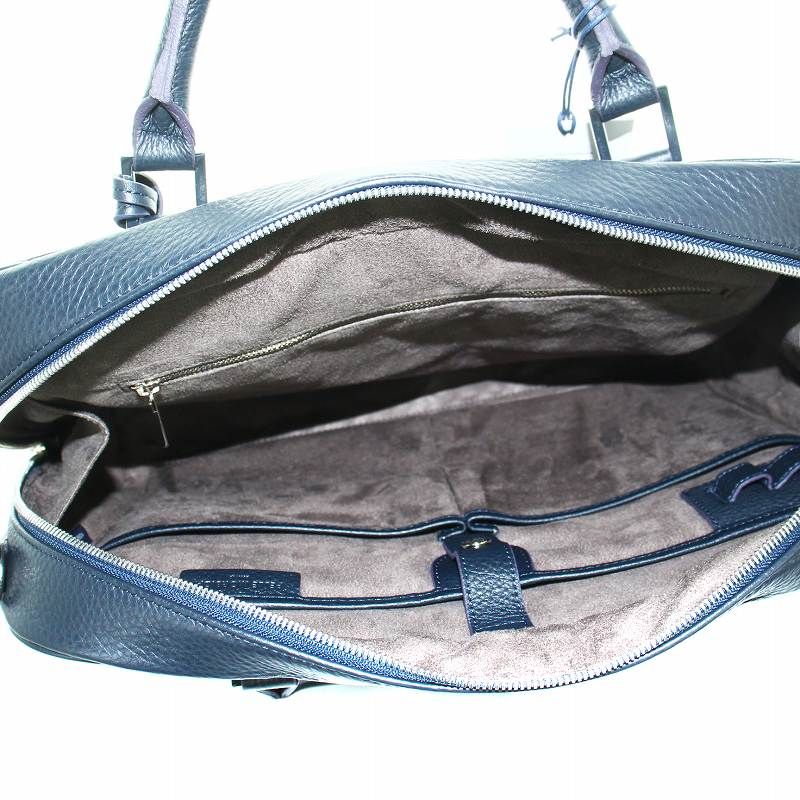 PELLE MORBIDA ペッレモルビダ 2way 本革 ネイビー ペッレモルビダ