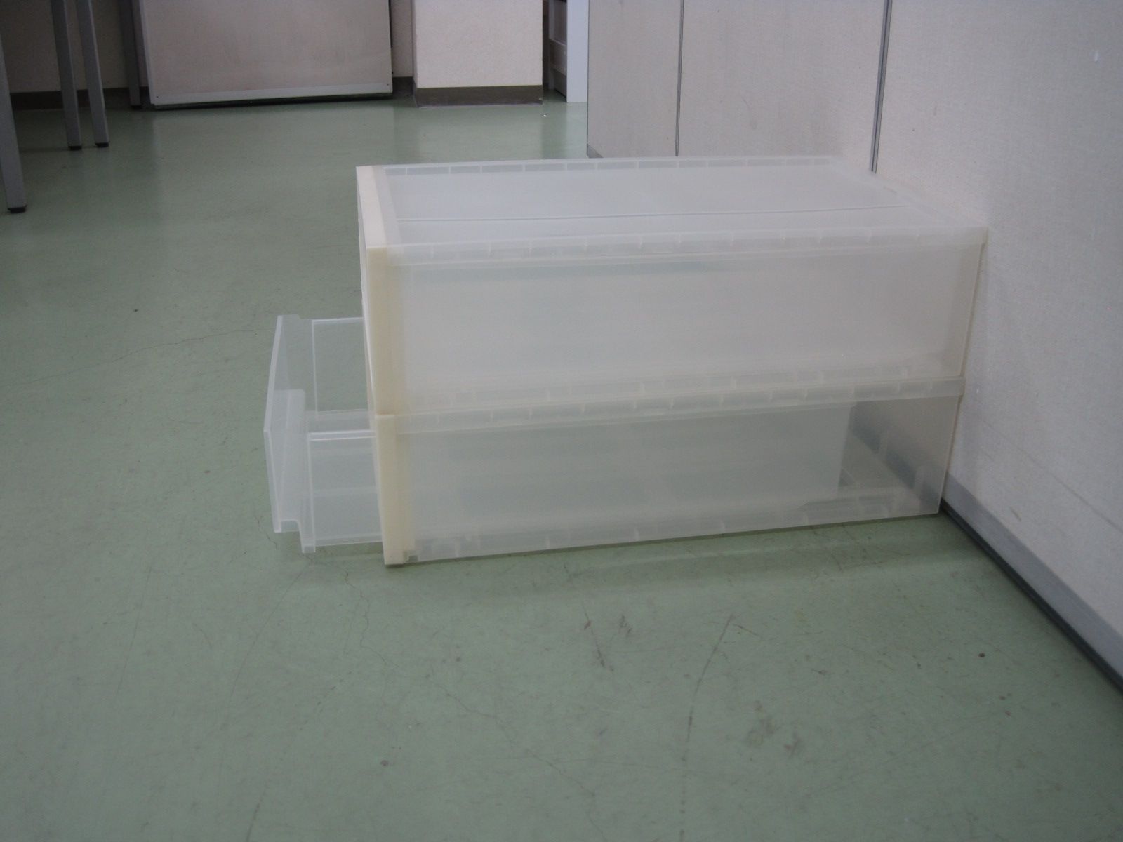 収納ケース(2段)（R5-97 配送不可、現地引取のみ、リユース品）