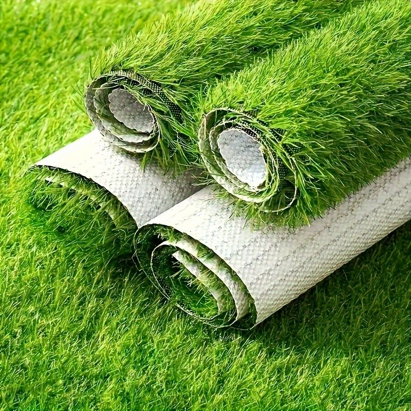 高密度20mm厚人工芝マット 1枚 - 難燃性＆脱落防止プラスチック製芝生 庭 ペットエリア 結婚式の通路用