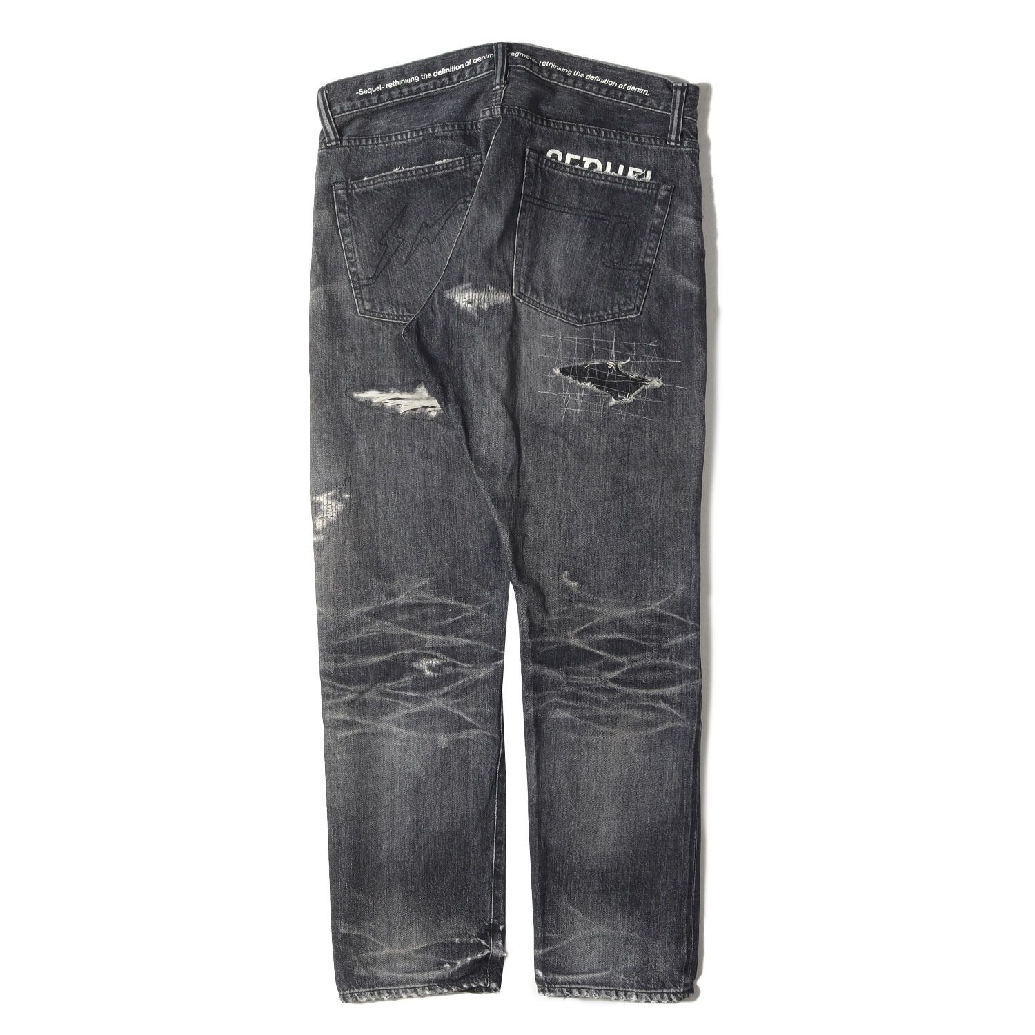 SEQUEL シークエル パンツ サイズ:M / 22SS fragment design ダメージ 
