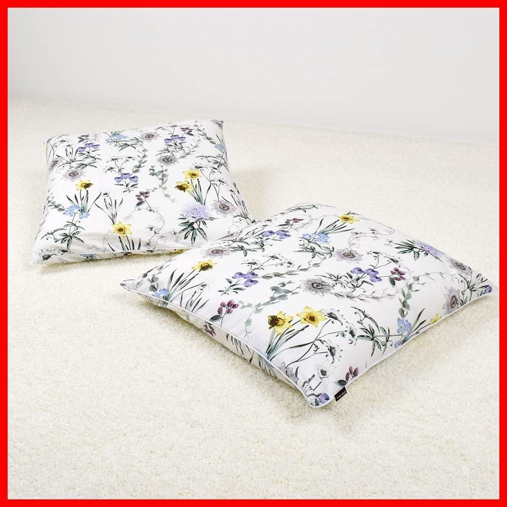 新着商品 座布団カバー 55×59 Decor 2枚セット 銘仙判 おしゃれ 綿 スタイルデコール STYLE 北欧 花柄 ボタニカル W3400600