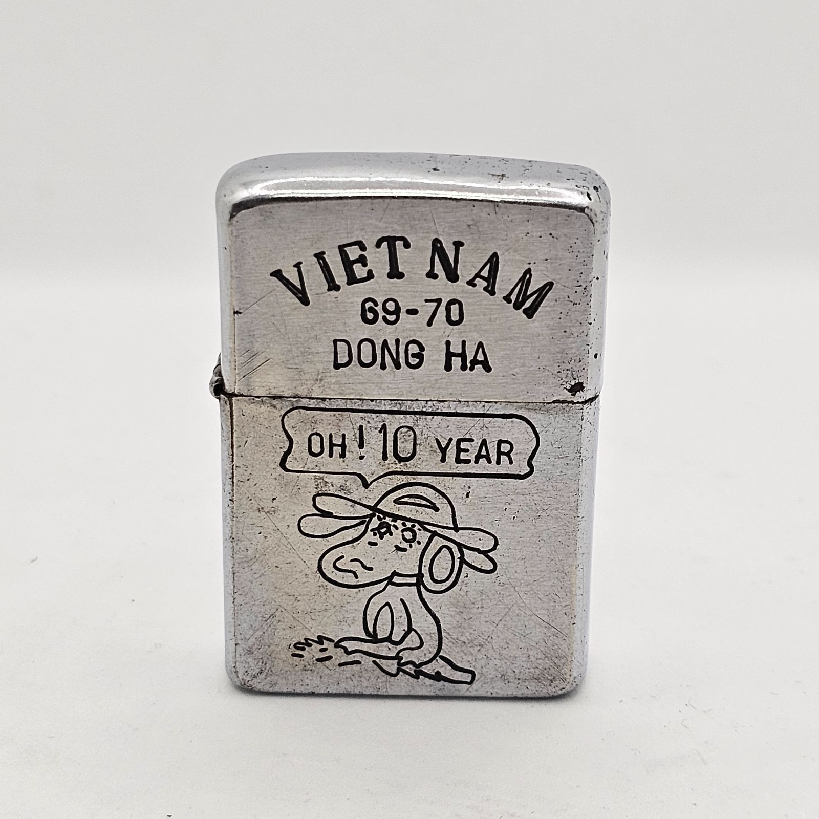 Zippo ジッポー 中古・ベトナムZIPPO 1972年製造 QUI NHON 71-72