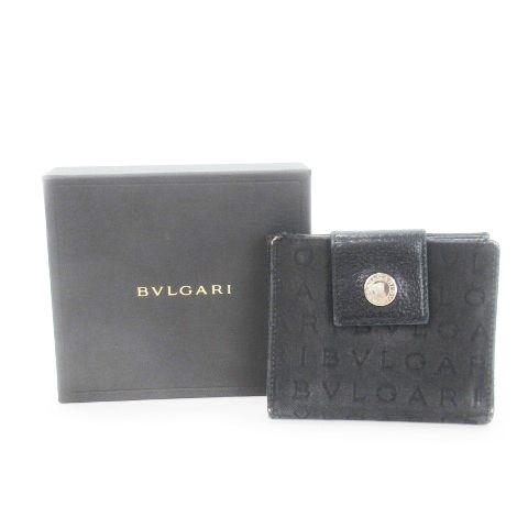 BVLGARI ブラックレザー 二つ折り財布 楽天市場】□新品□未使用□ BVLGARI ブルガリブルガリ レザー