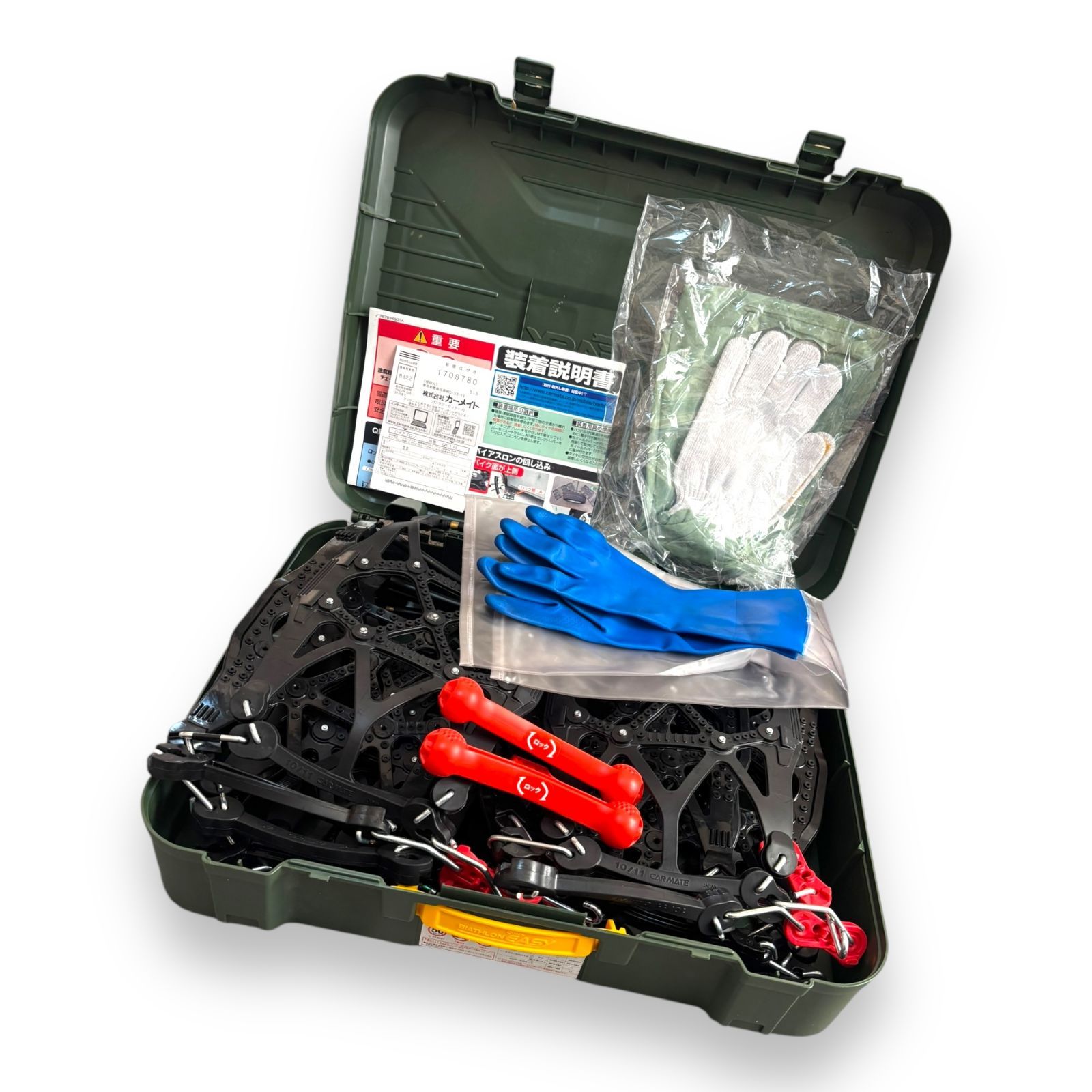 カーメイト(CARMATE) 【正規品】 簡単装着 日本製非金属 タイヤチェーン カーメイト(CARMATE) 正規品日本製 非金属タイヤチェーン バイアスロン