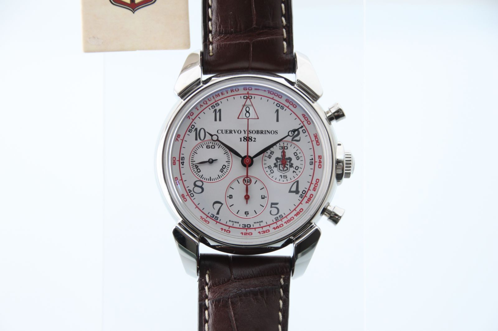 Cuervo y Sobrinos クエルボ イ ソブリノス ヒストリアドール クロノグラフ 453937 SS クロノグラフ 自動巻き メンズ T00143