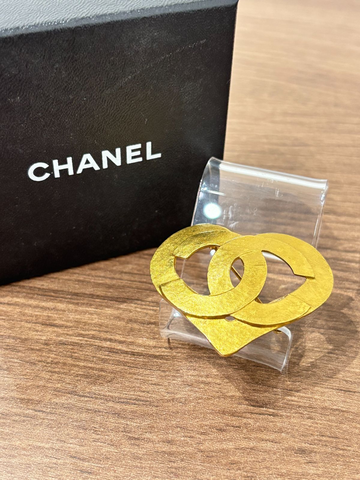 CHANEL シャネル ココマーク ハートブローチ き 2648