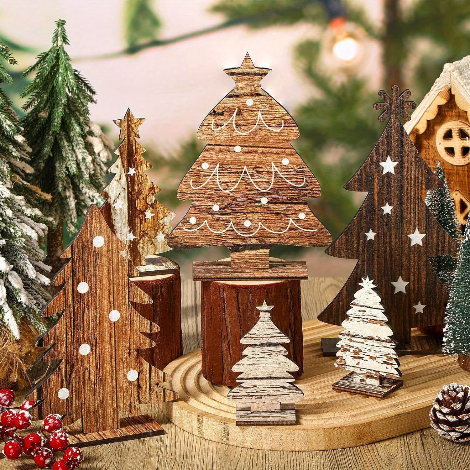 クリスマス ツリー セット 木製 オブジェ 装飾 インテリア