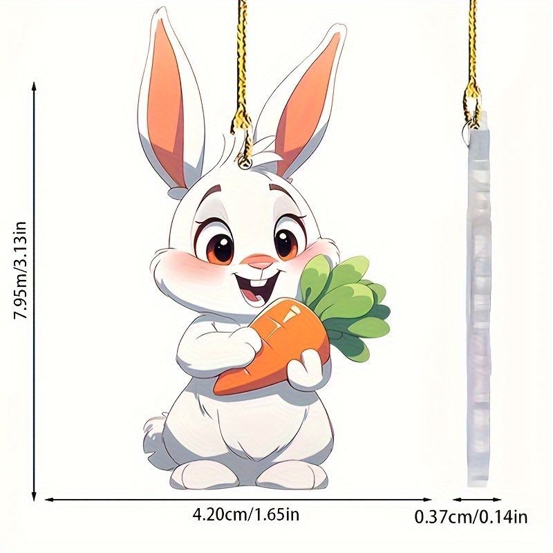4点セット キーホルダー うさぎ イラスト かわいい キャロット 2D
