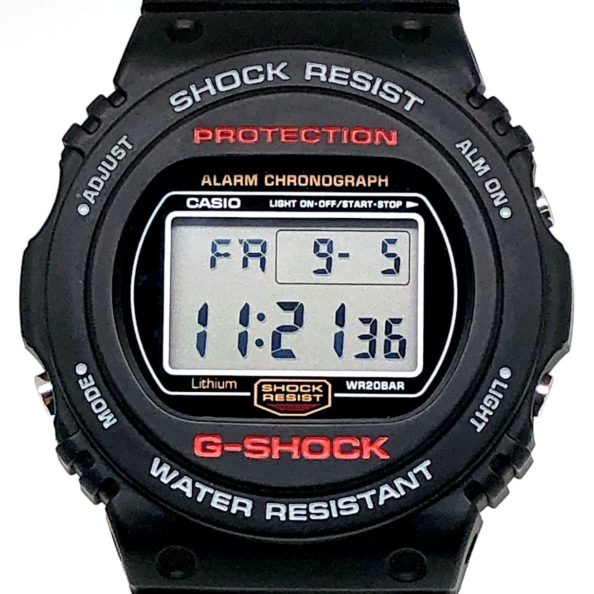 G-SHOCK ジーショック DW-5700-1 初代復刻 スティング 鏡面