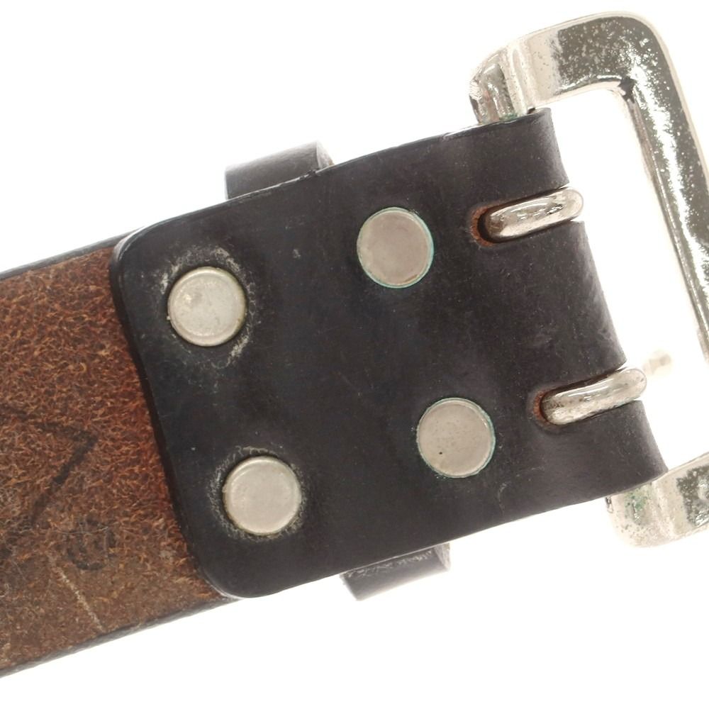 WOLF'S HEAD SHANTii Wネームスタッズ レザー ブレスレット 中古】シャンティ SHANTii× WOLF'S HEAD スタッズ レザー