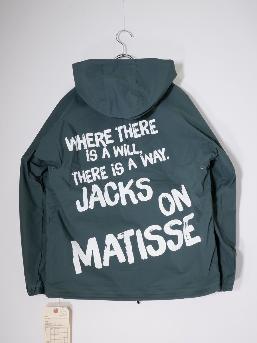 BLUCOブルコ ×ジャクソンマティスJACKSON MATISSE 2020AW 60|40 裏フリース フード付コーチジャケット S MJKA62153