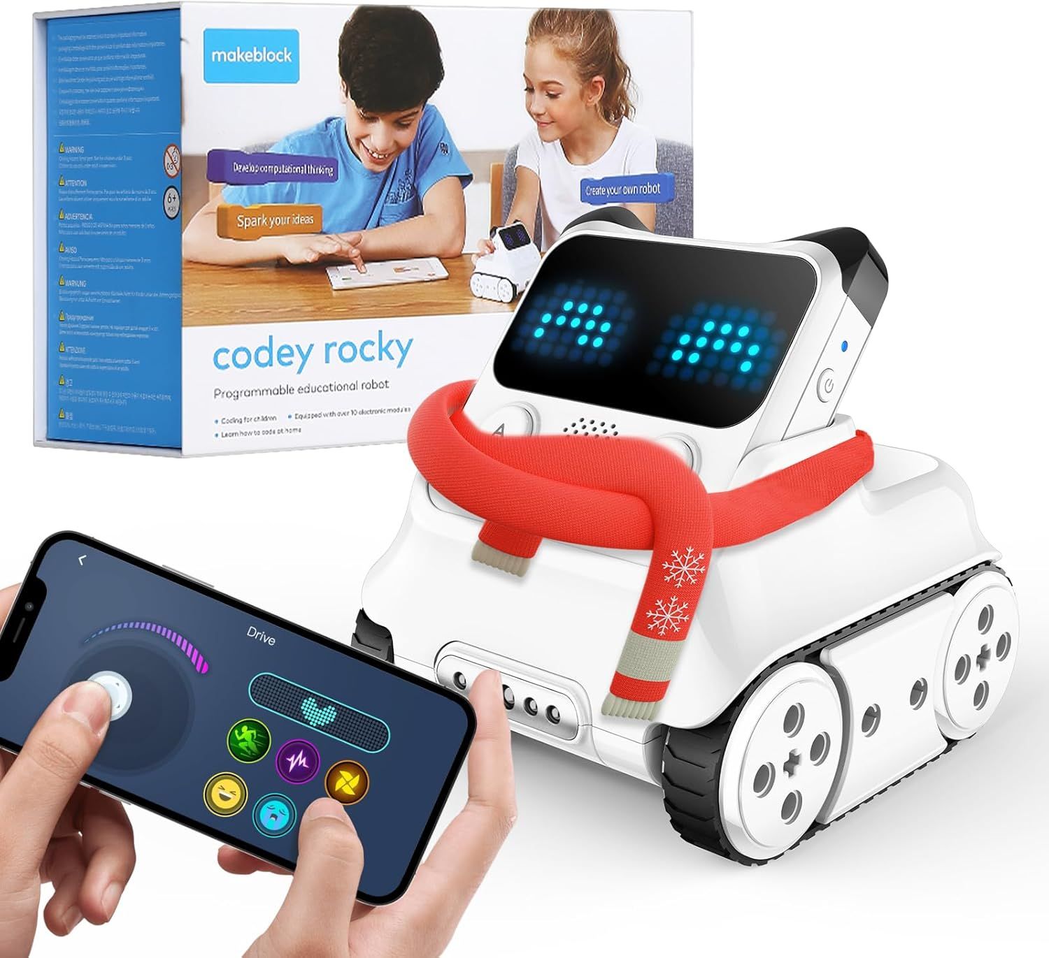 makeblock Codey Rocky 次世代プログラミングロボット Amazon | Makeblock ロボット おもちゃ Codey Rocky 電動