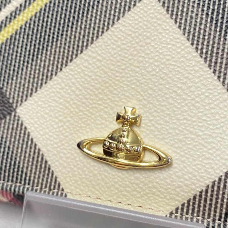 ✅未使用級✅　ヴィヴィアンウエストウッド 長財布 財布 チェック オーブロゴ Vivienne Westwood - ヴィヴィアンウエストウッド 長財布