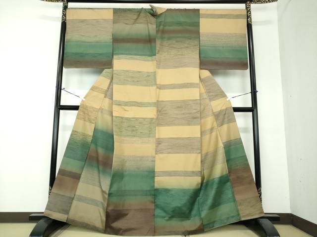 平和屋着物●本場大島紬　訪問着　横段霞　正絹　逸品　DAAS3890ps 平和屋着物○本場大島紬 訪問着 横段霞 正絹 逸品 DAAS3890ps - メルカリ