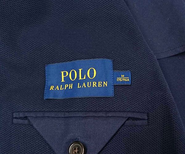 POLO ラルフローレン 品番 710525831002 鹿の子 コットン 2B ジャケット ネイビー サイズM 正規品 / 26282