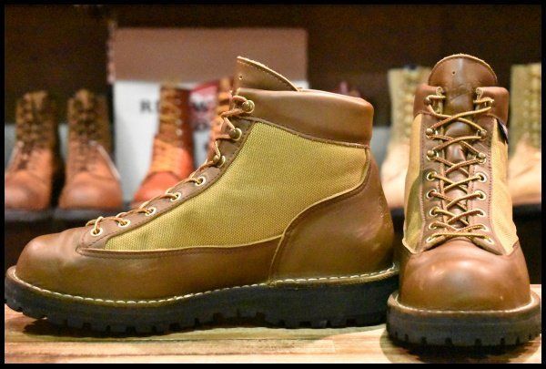 9EE 良品 白タグ】Danner ダナーライト 30420X 茶 ブラウン カーキ