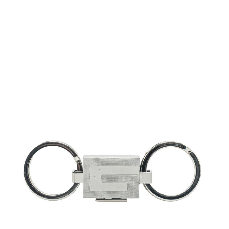 Gucci キーホルダー シルバー メタル ロゴ入り Gucci キーホルダー シルバー メタル ロゴ入り