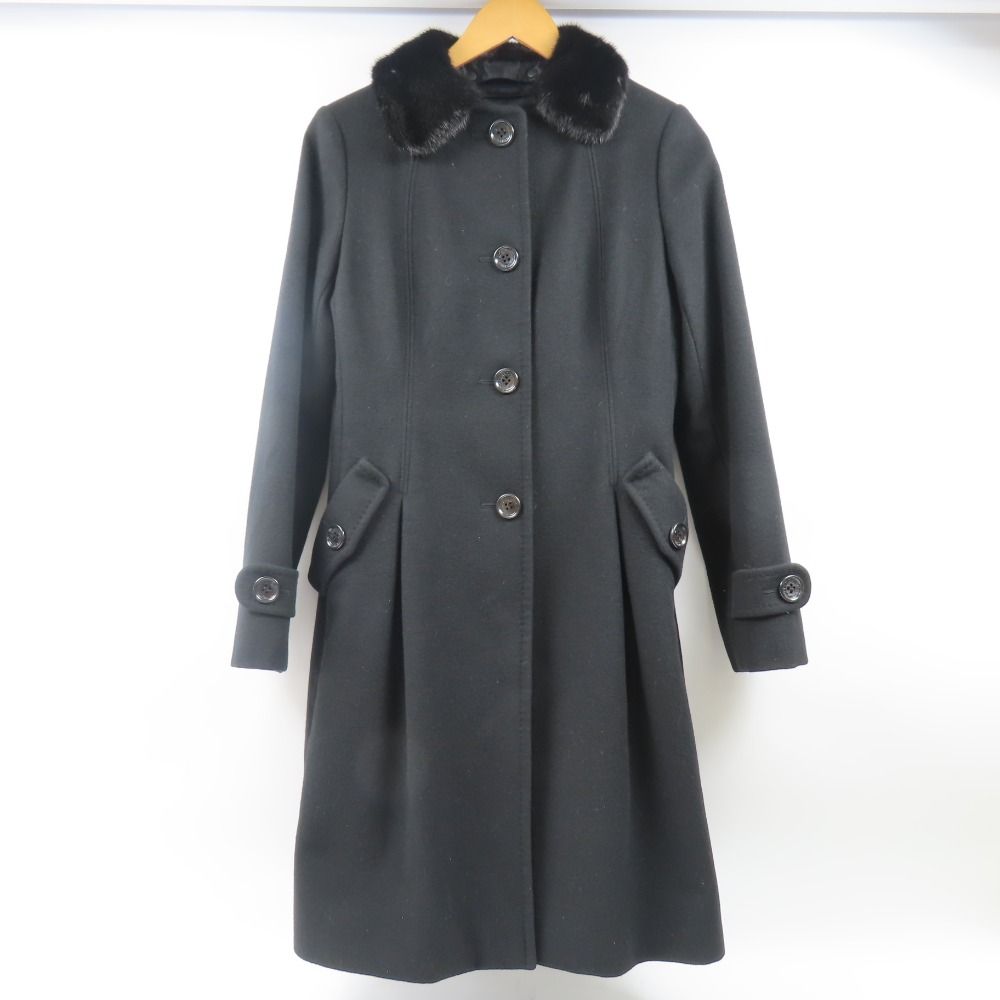 79719 BURBERRY バーバリー ミンクファー付きコート バーバリー