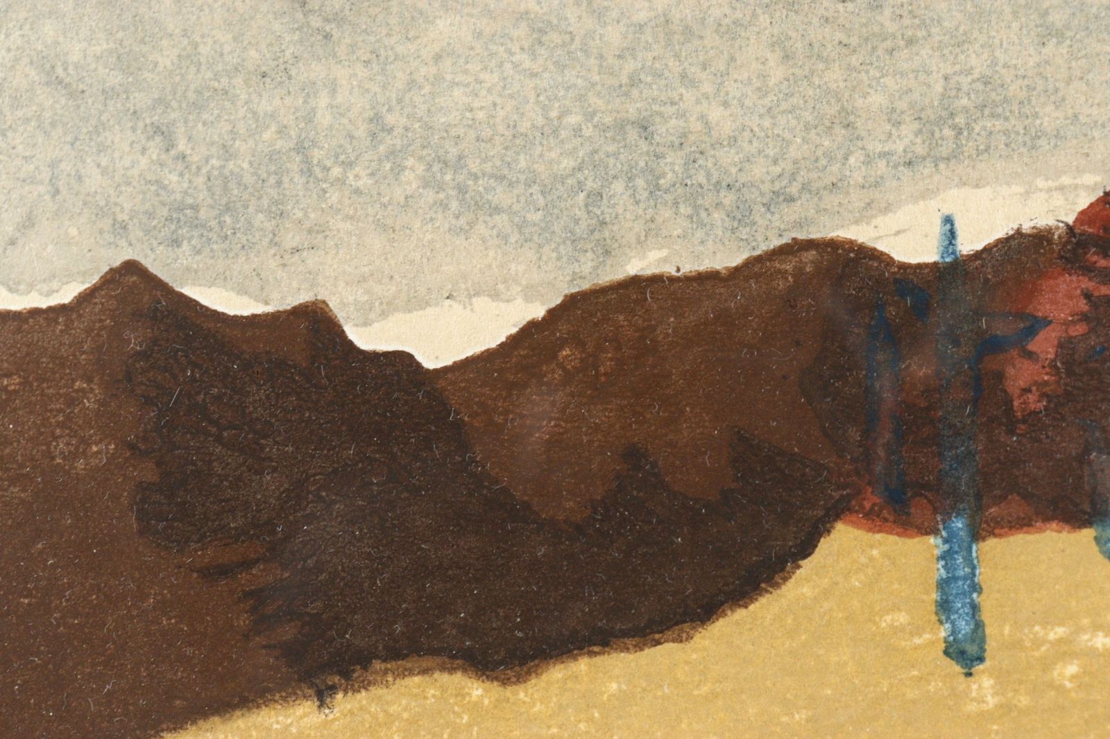 畦地梅太郎　　　アルプス遠望　AP版 木版画 畦地梅太郎｢アルプス遠望｣ | 山田書店美術部オンラインストア