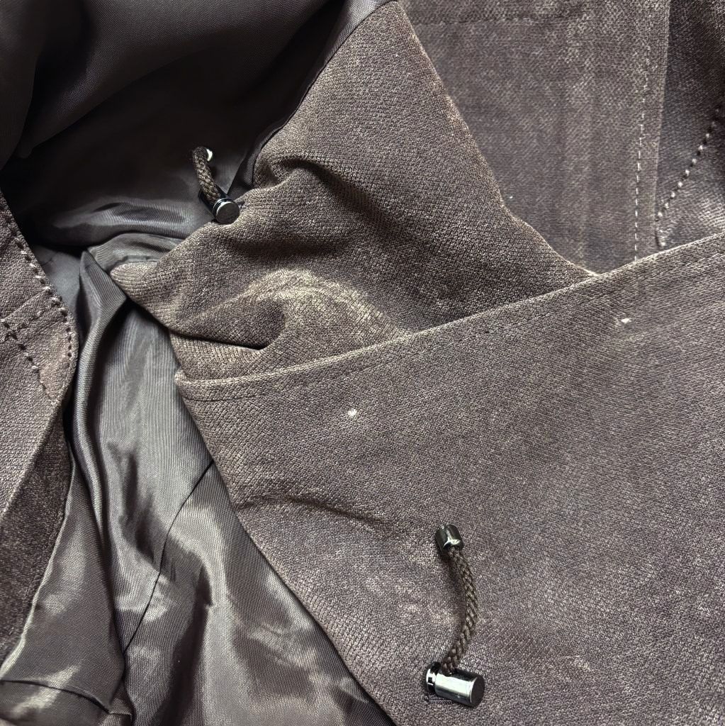 Leilian レリアン レディース モッズコート コーデュロイ 秋コート ジャケット ダークブラウン 茶色 秋色 13号 LL 無地 GULLKHAN_COM