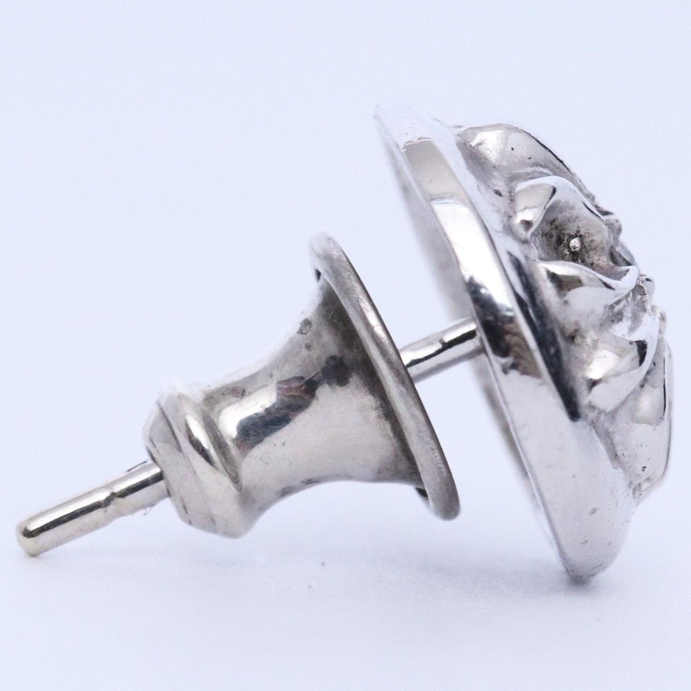 888様限定　クロムハーツwg18kダイヤピアス CHROME HEARTS 18K ホワイトゴールド クロスボール スタッドピアス