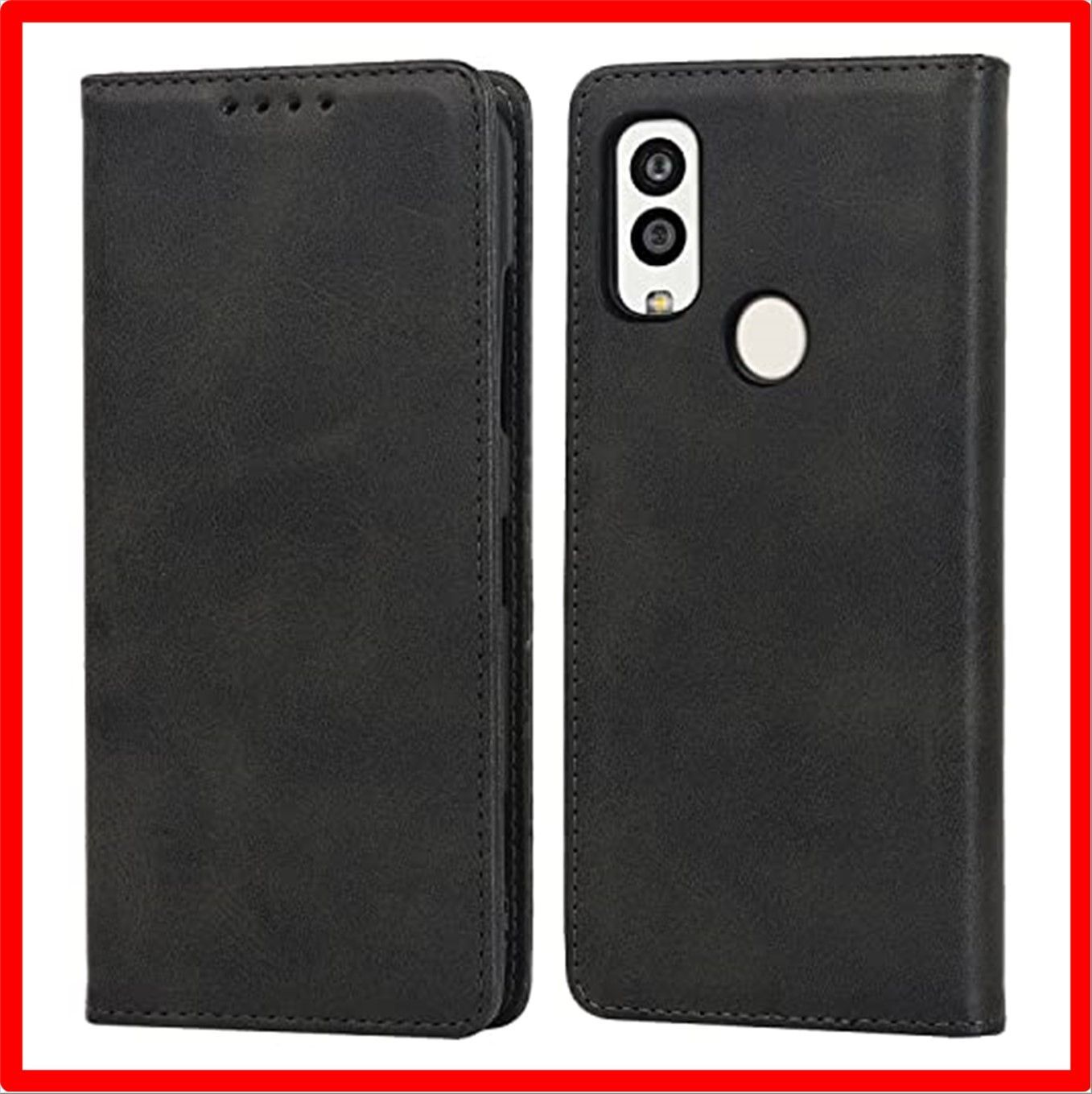 【匿名配送】紳士黒_京セラ Android One S9 【Hamany】 京セラ Android One S9 ケース S9-KC/KYOCERA 手帳型 収