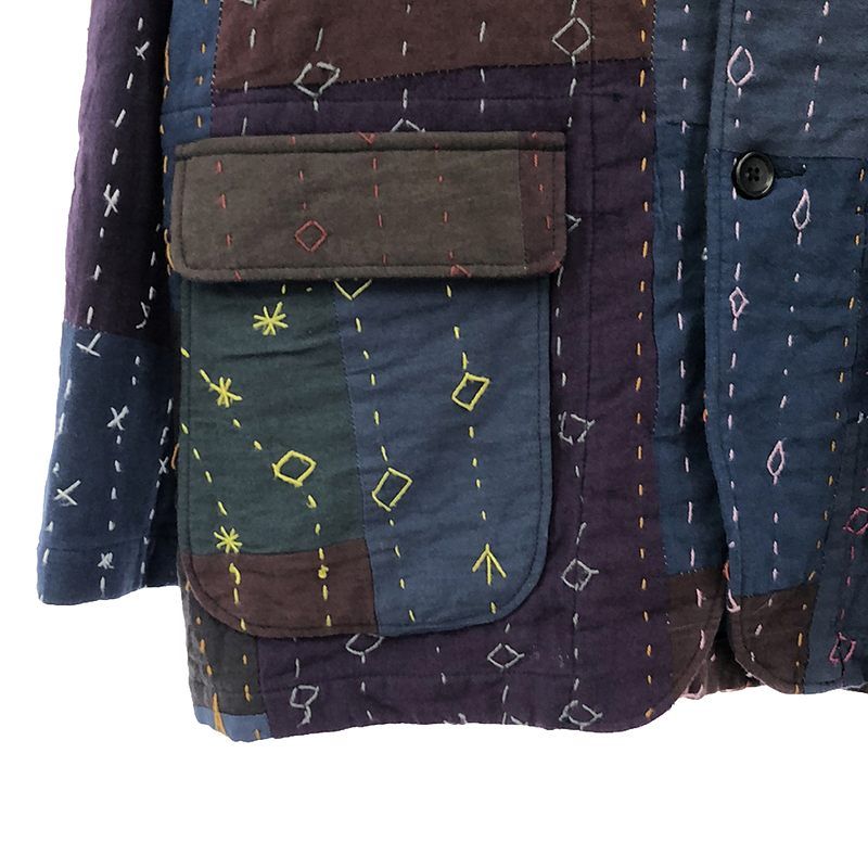 【美品】  Engineered Garments / エンジニアドガーメンツ | Loiter Jacket / Square Handstitch / ロイタージャケット / スクエアーハンドステッチ | S | ネイビー/パープル/ボルドー | メンズ 美品】 Engineered Garments / エンジニアドガーメンツ | Loiter