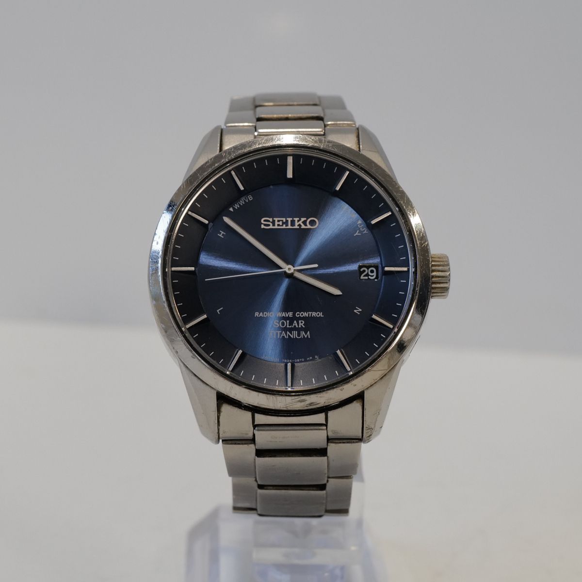 SEIKO スピリット SBTM209 メンズ腕時計 USED品 ソーラー 電波 7B24-0BB0 コンフォテックスチタン 完動品 中古 X5561