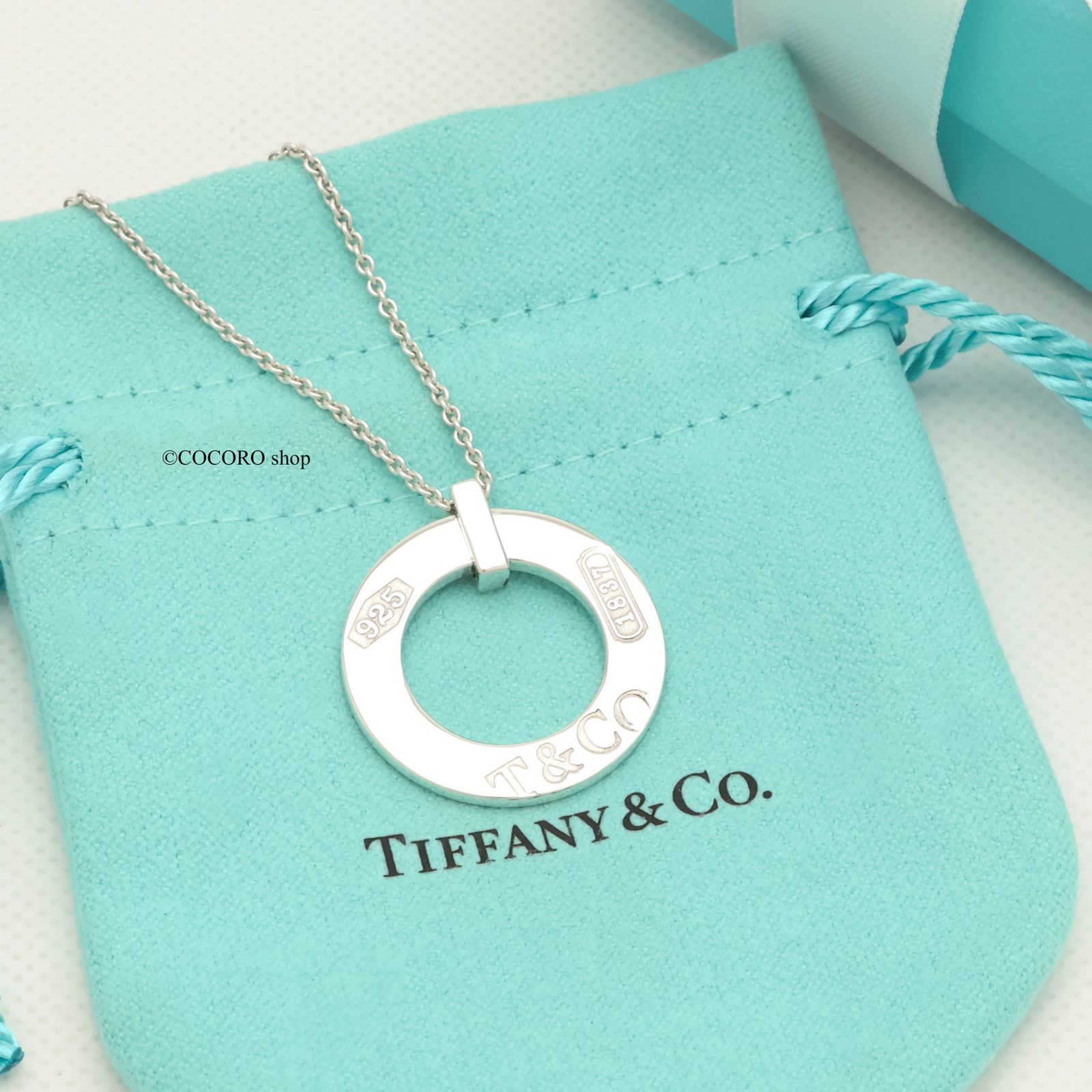 美品】ティファニー TIFFANY&Co. 1837 ロゴ ラウンド サークル ネックレス AG925 - メルカリ