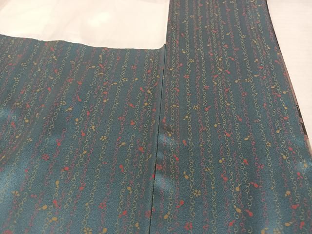 平和屋着物○上質な小紋 枝花間道 暈し染め 正絹 逸品 AAAT3089np