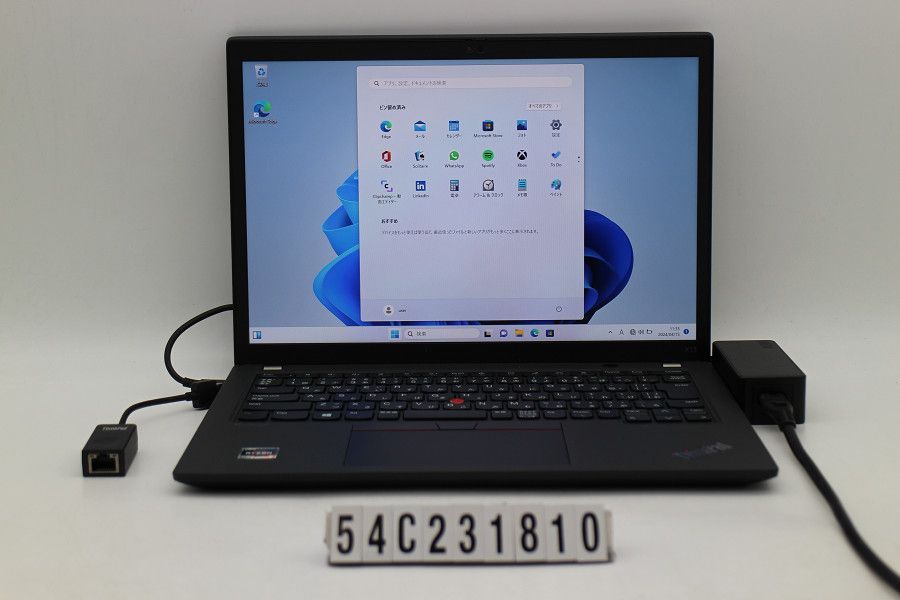 Lenovo ThinkPad X13 Gen2 Ryzen 5 Pro 5650U 2.3GHz/8GB/256GB(SSD)/13.3W/WUXGA(1920x1200)/Win11 【54C231810】