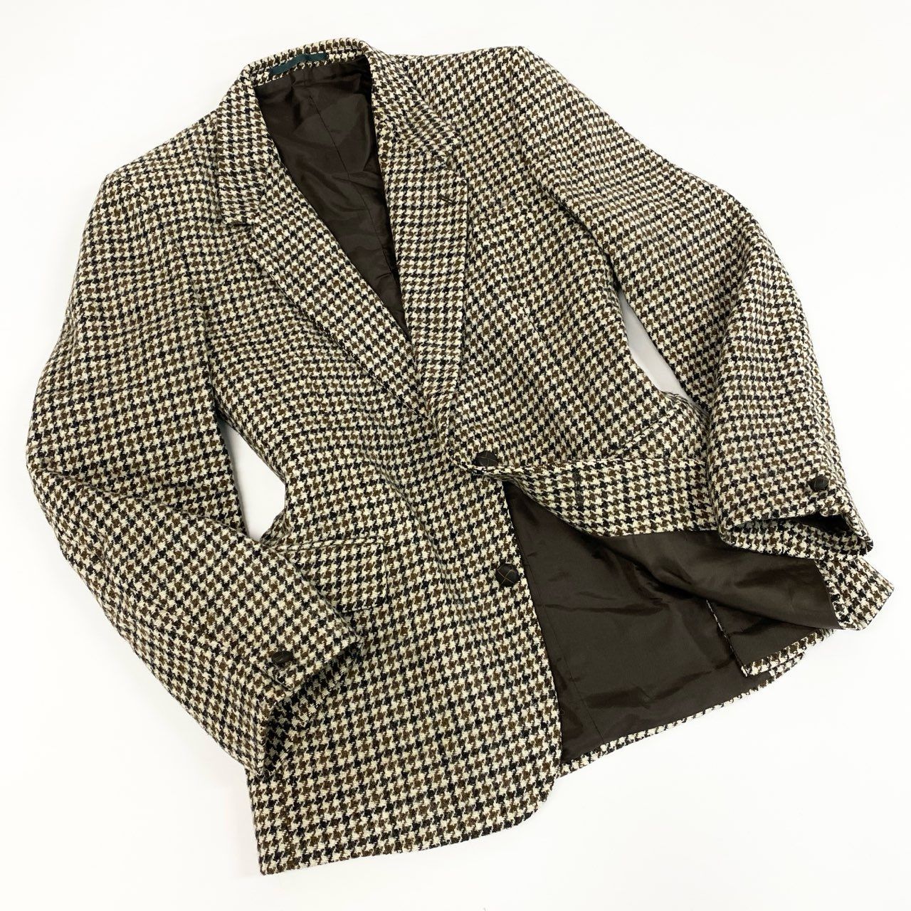 17e7 【英国製】DUNN&CO. HARRIS TWEED ハリスツイード 千鳥格子 