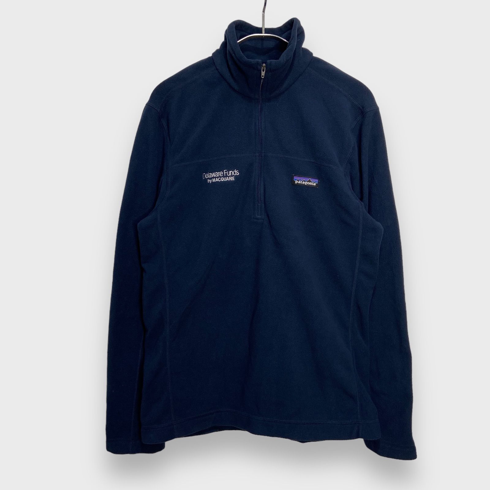 ☆patagonia☆パタゴニア☆マイクロD☆ハーフジップフリースプルオーバー☆企業ロゴ☆ワンポイントロゴ☆ネイビー☆S☆H24M - メルカリ