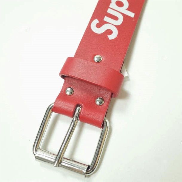 新品 SUPREME シュプリーム 23SS Repeat Leather Belt リピートレザー 