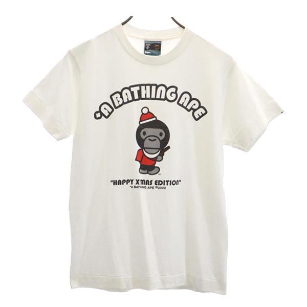 A BATHING APE - アベイシングエイプ 日本製 ロゴプリント 半袖