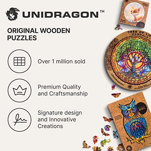 プラネットアース_500 pcs UNIDRAGON木製パズル ネイチャーシリーズ