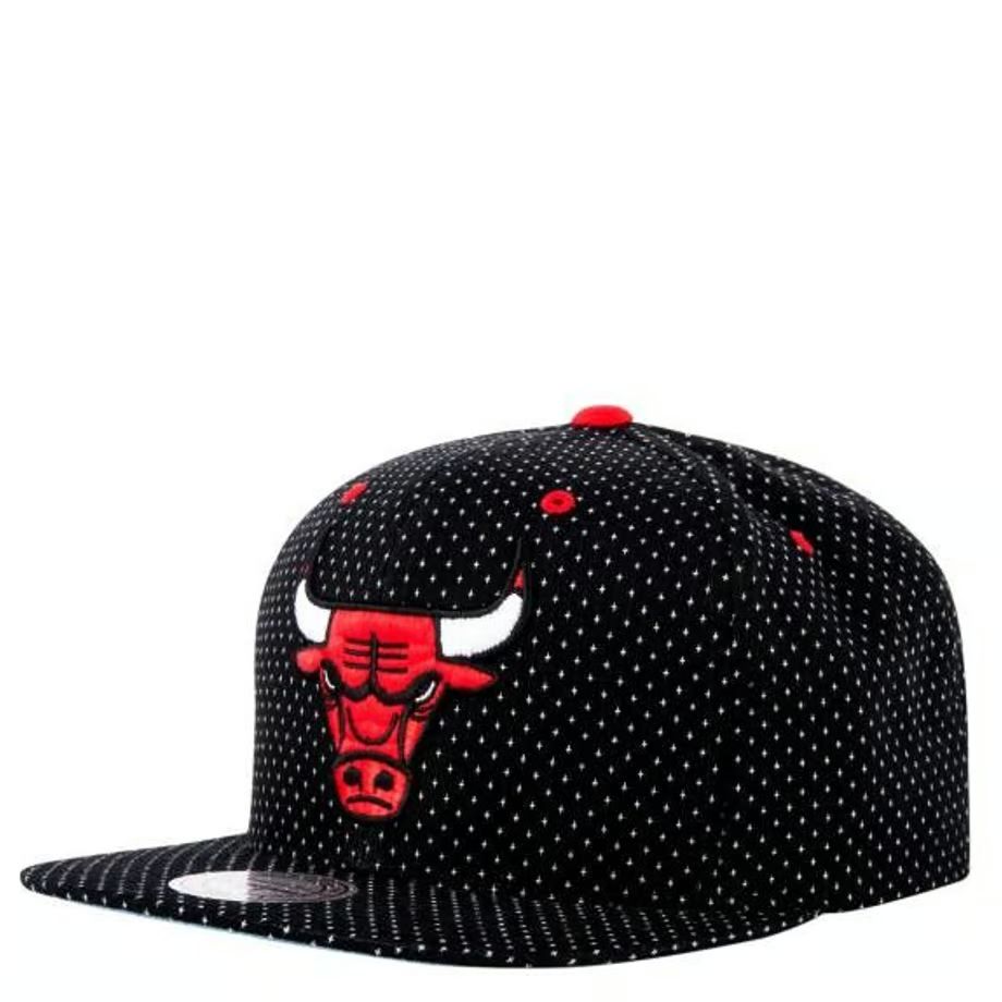 Mitchellu0026Ness ミッチェルu0026ネス NBA シカゴ Bulls ブルズ 公式 ドット柄 スナップバック キャップ