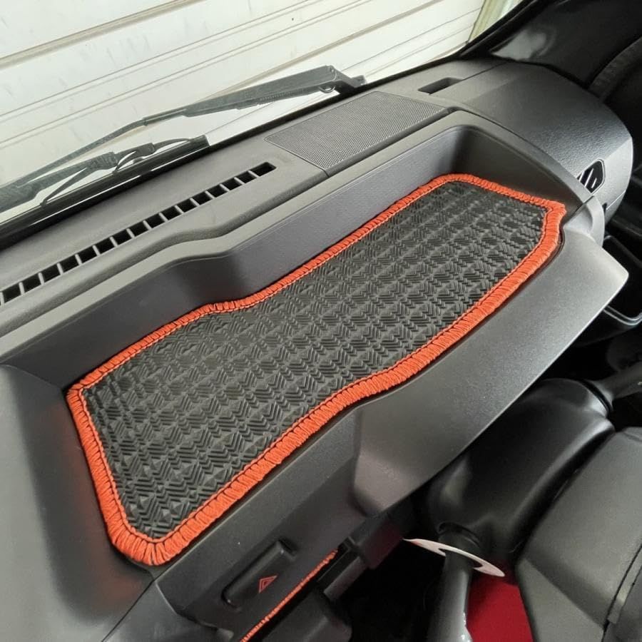 J-NEXT ダイハツ ハイゼット エクストラ ハイゼットジャンボ エクストラ (S500P/S510P)専用 アッパートレイマット ラバータイプ オレンジ 前期装着不可